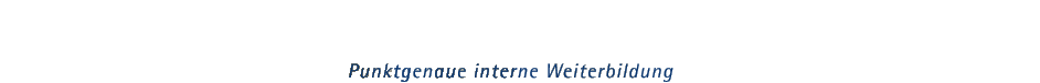 Punktgenaue interne Weiterbildung